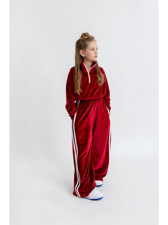 Alice Kids Sweatpants Set Red