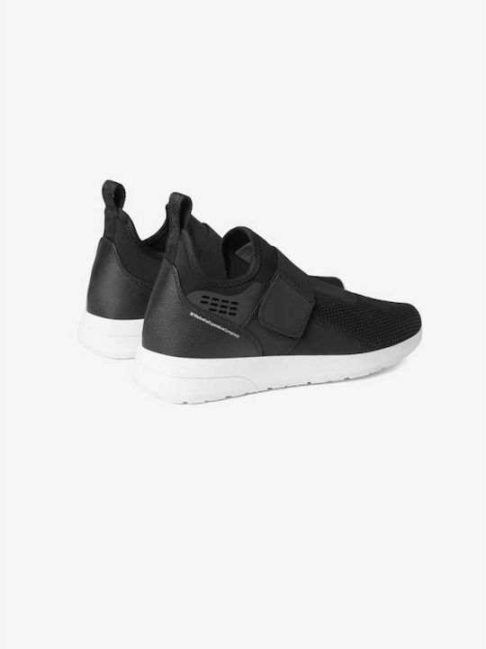 Wesc Leder Herren Slip-Ons Schwarz