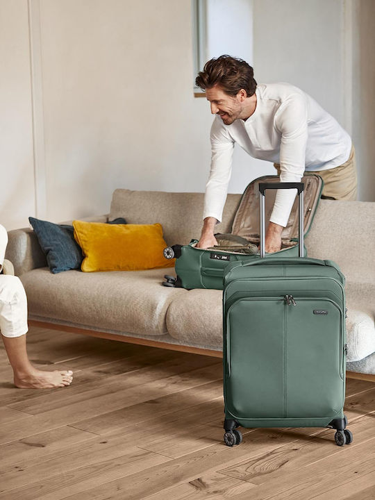 Medium Expandable Suitcase Travelite Priima Olive