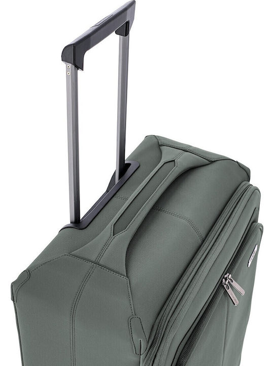 Medium Expandable Suitcase Travelite Priima Olive