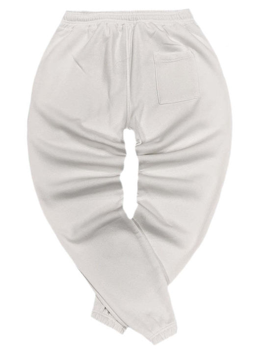 Jogginghose mit Gummizug Weiß