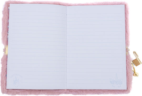 Astra Notebook 96 Sheets A5 with Padlock Gold
