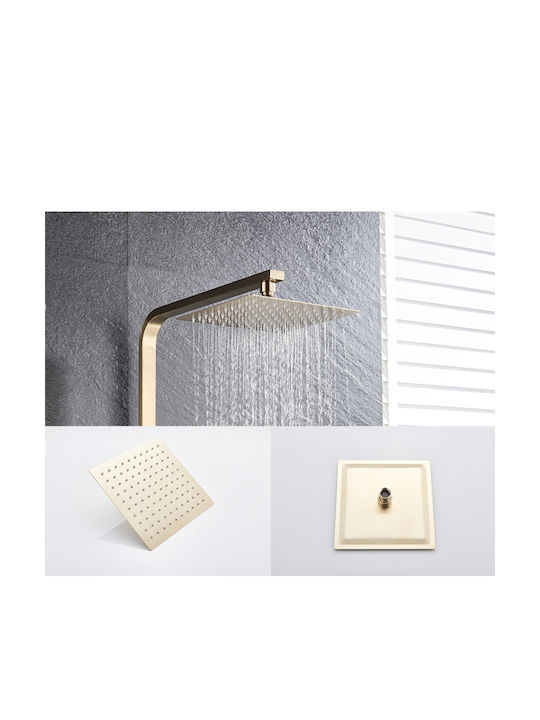 Duschsäule mit Armatur Gold