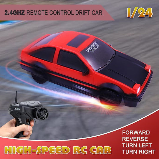 Remote Controlled Car Drift 4WD 2.4 Ghz Red