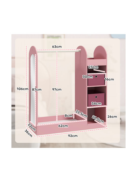Aiyaplay Kleiderständer 1Stück 316-016V80PK Rosa