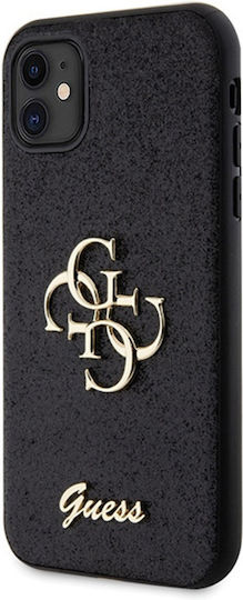 Guess Glitter Script Back Cover Πλαστικό Μαύρο (Apple iPhone 11/XR)