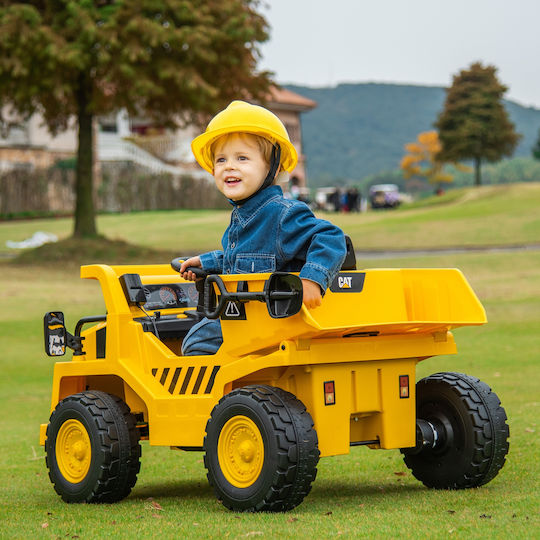 Παιδικό Τρακτέρ Caterpillar Ηλεκτροκίνητο 12 Volt Κίτρινο για 3+ Ετών