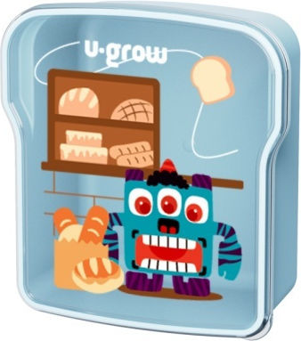 U-Grow Plastic Kids' Lunch Set 300lt Multicolour