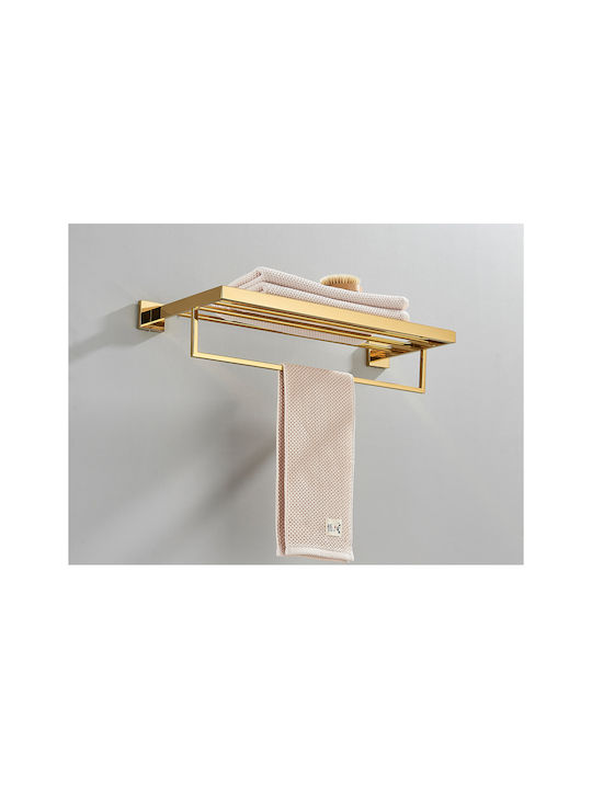 Regal-Einheit Badezimmer Einzel Wandmontage Gold