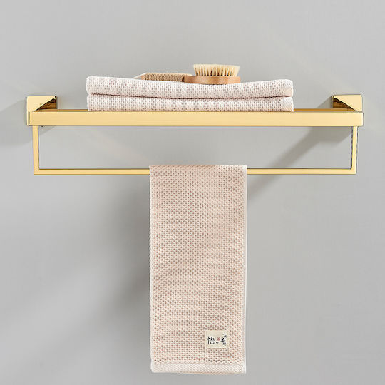Regal-Einheit Badezimmer Einzel Wandmontage Gold