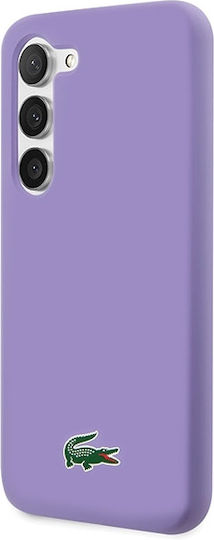 Lacoste Silicone Silicone Back Cover Πλαστικό / Σιλικόνης Μωβ (Galaxy S23)