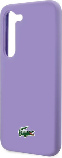 Lacoste Silicone Silicone Back Cover Πλαστικό / Σιλικόνης Μωβ (Galaxy S23)