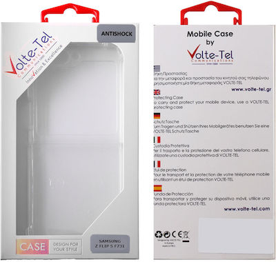 Volte-Tel Coperta din spate Silicon Rezistent Transparent (Galaxy Z Flip)