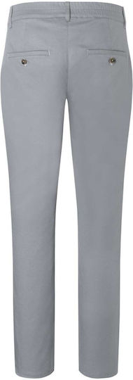 Pantaloni Chef Bărbați Talie Elastică Șnur Gri Sintetic Chino Stretch Modern