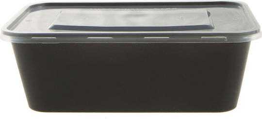 Plastic Microwave Food Containers with Lid 750ml 50 Pieces