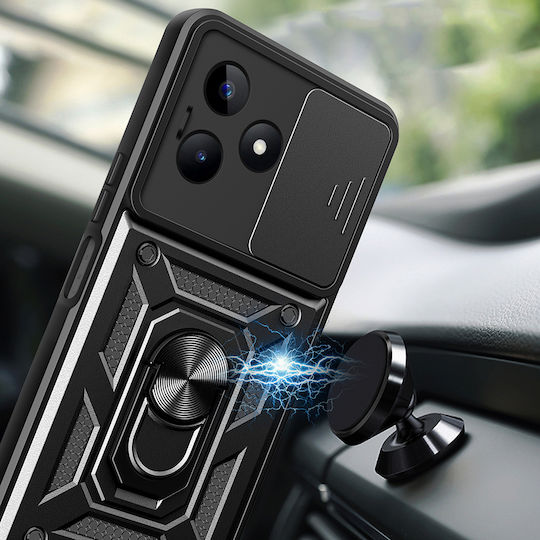 Techsuit Camshield Umschlag Rückseite Kunststoff / Silikon Rose Gold (Redmi Note 13 5G -> Redmi Note 13 5G)