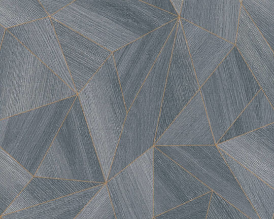 Тапет за Стена Geometry Сив 1005x53см Миеща се