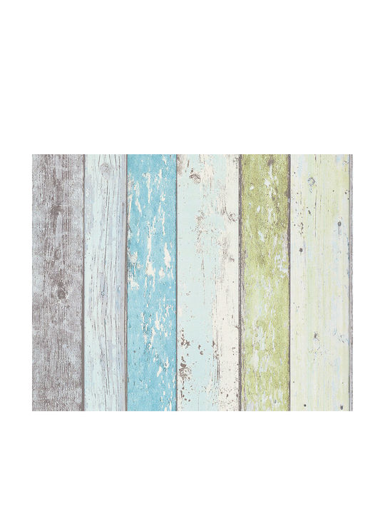 Tapet de Perete 1000x53cm Wood Stone Vinil Bej Lavabil