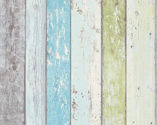 Tapet de Perete 1000x53cm Wood Stone Vinil Bej Lavabil