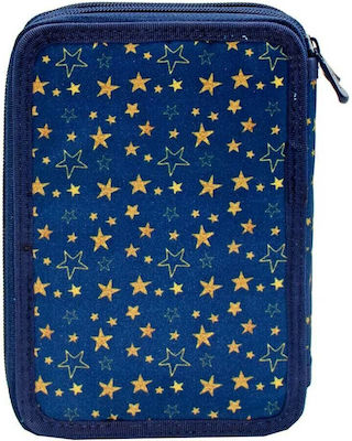 Must Pencil Case Full with 2 Compartments Blue