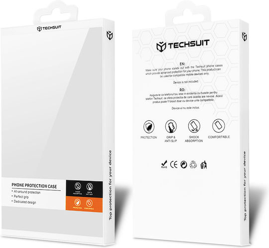 Techsuit Halofrost Back Cover Black (iPhone 16)