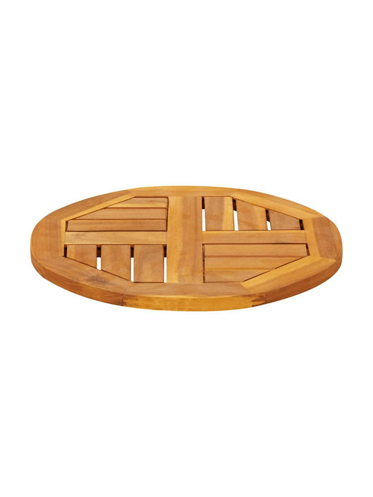 vidaXL Rund Tischoberfläche aus Massivholz Acacia 40x40x2cm 4004246 1Stück