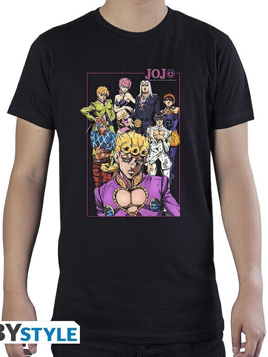 Abysse Jojo's Bizarre Adventure T-shirt Schwarz Baumwolle Abysse Jojo's Bizarre Adventure T-shirt Schwarz Baumwolle