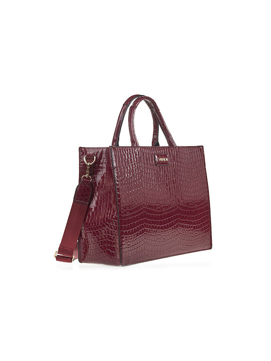 Verde Damen Tasche Hand Burgundisch