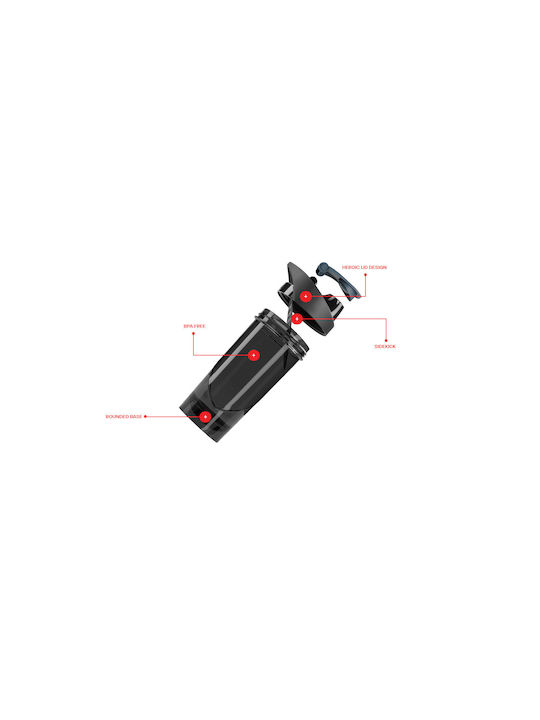 Shieldmixer Shaker Πρωτεΐνης 700ml Πλαστικό Μωβ