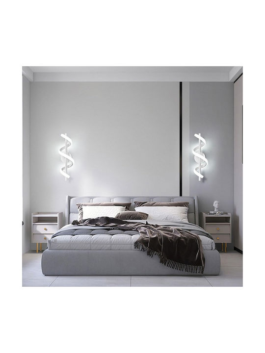 Powertech Lamp Wall with Integrated LED and Natural White Light 13x17x13cm