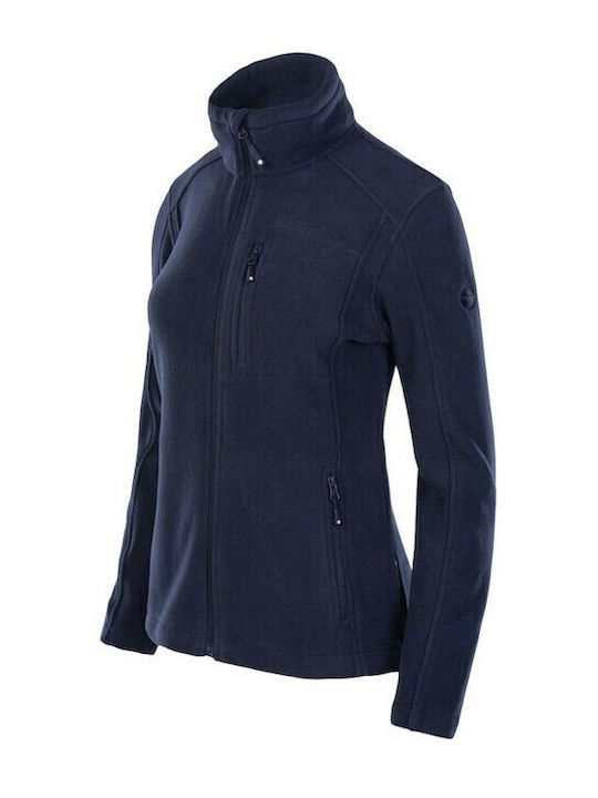 Fleece Damen Jacke in Marineblau Farbe