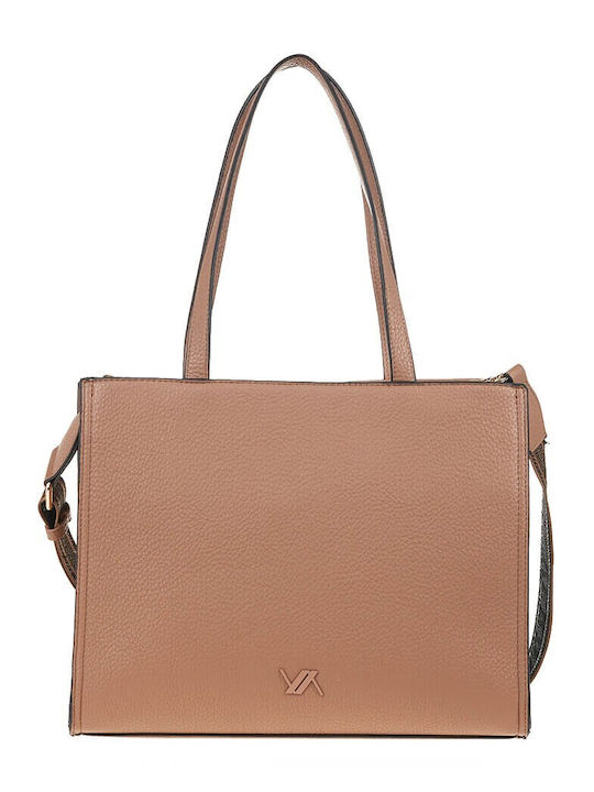 Verde Damen Tasche Schulter Beige