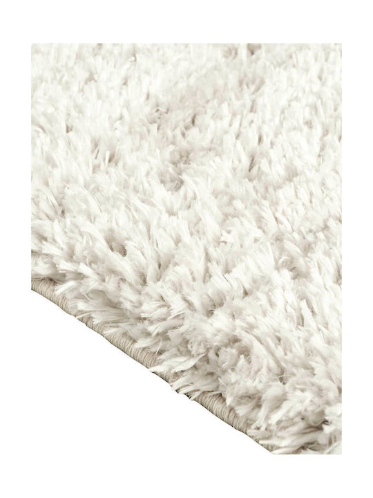 Madi Reed Rug Rectangular Shaggy White