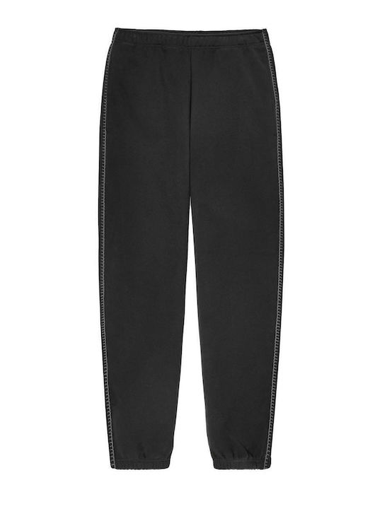 Classic Sweatpant Ψηλόμεσο Παντελόνι Φόρμας με Λάστιχο Μαύρο