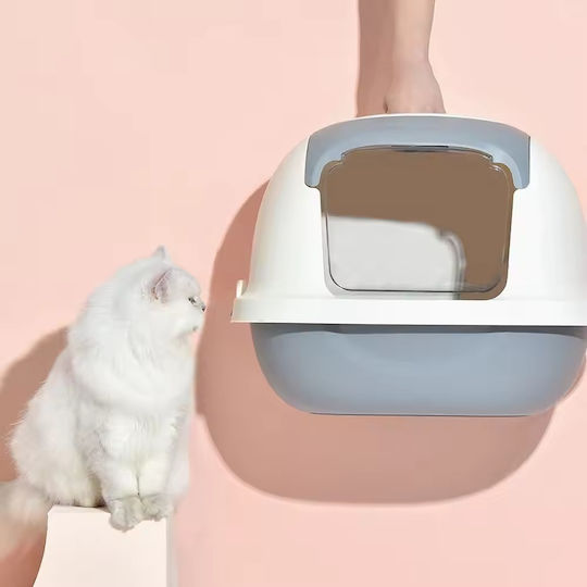 Cat Toilet Closed with Sieve Brown L52 x W43 x H42cm