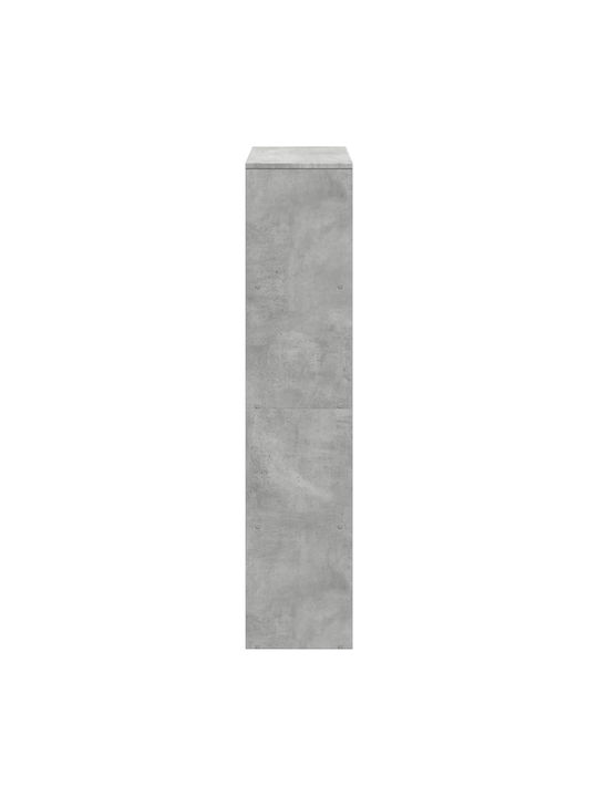 Βιβλιοθήκη Γκρι σκυροδέματος 131.5x29x131.5εκ.