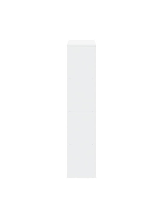 Βιβλιοθήκη Λευκό 131.5x29x131.5εκ.