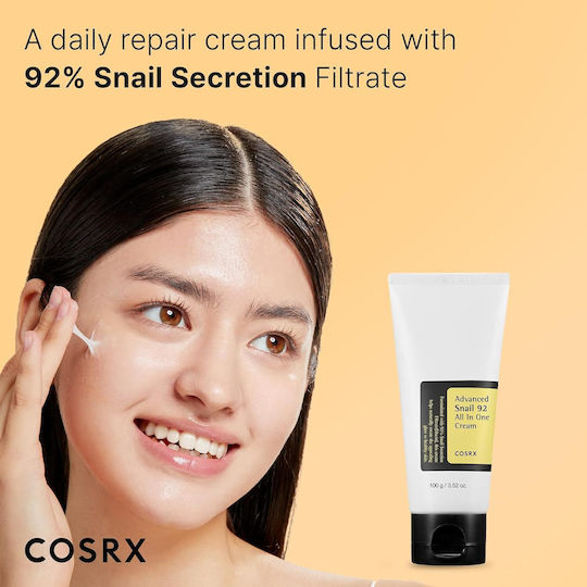 Cosrx Advanced 92 All In One Light Κρέμα Προσώπου Ημέρας για Αντιγήρανση & Ανάπλαση με Έκκριμα Σαλιγκαριού 100gr