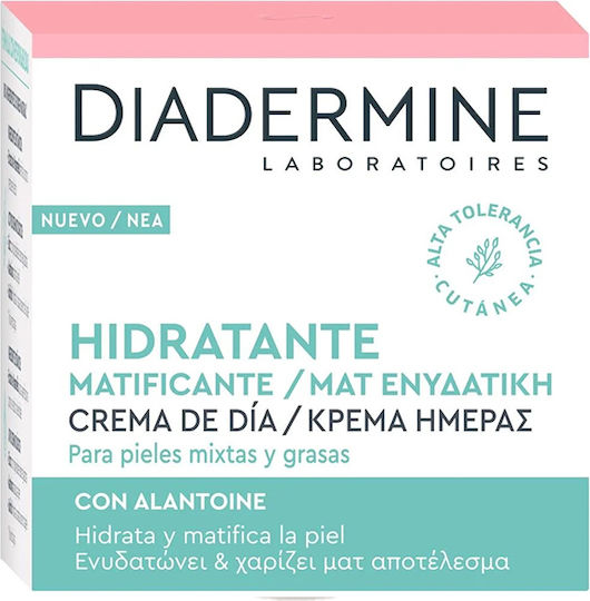 Diadermine Essential Care Cremă de Față de Zi 48 Ore Cu Acțiune Dublă pentru Hidratare, Anti-Îmbătrânire și Reconstrucție cu Acid Hialuronic 50ml