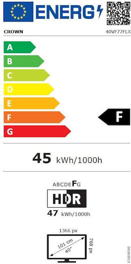 Crown Fernseher 40" Full HD LED 40VF77FLX (2024)