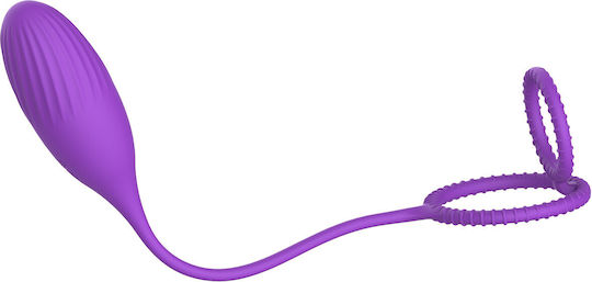 Elia Love Egg Silikon Vibrations-Ei 10 Vibrationsprogramme Fernbedienung USB Lila