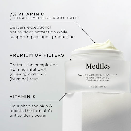 Medik8 Daily Radiance Cream Face Day with SPF30 50ml
