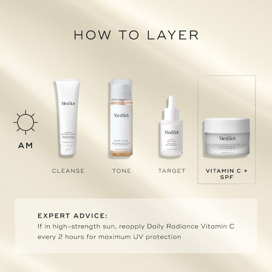 Medik8 Daily Radiance Cream Face Day with SPF30 50ml