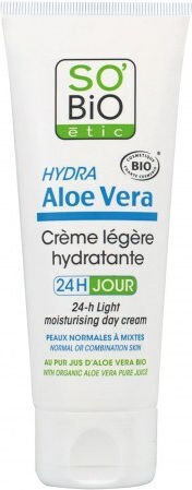 So'Bio Etic Aloe Vera Light 24h Moisturizer Light 24ωρη Ενυδατική Κρέμα Προσώπου Ημέρας με Aloe Vera 50ml