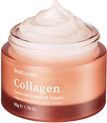 Bergamo Collagen fără culoare Anti-îmbătrânire Cremă Pentru Față cu Colagen 50gr