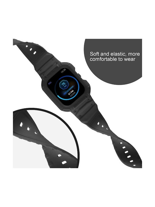 Λουράκι Σιλικόνης Μαύρο (Amazfit GTS 4)