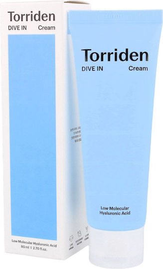 Torriden DIVE-IN Low Molecular Ενυδατική Κρέμα Προσώπου με Υαλουρονικό Οξύ & Centella Asiatica 80ml