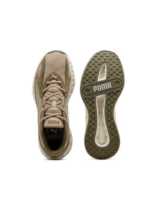 Softride Frequence Sport Shoes Running Olive Beige