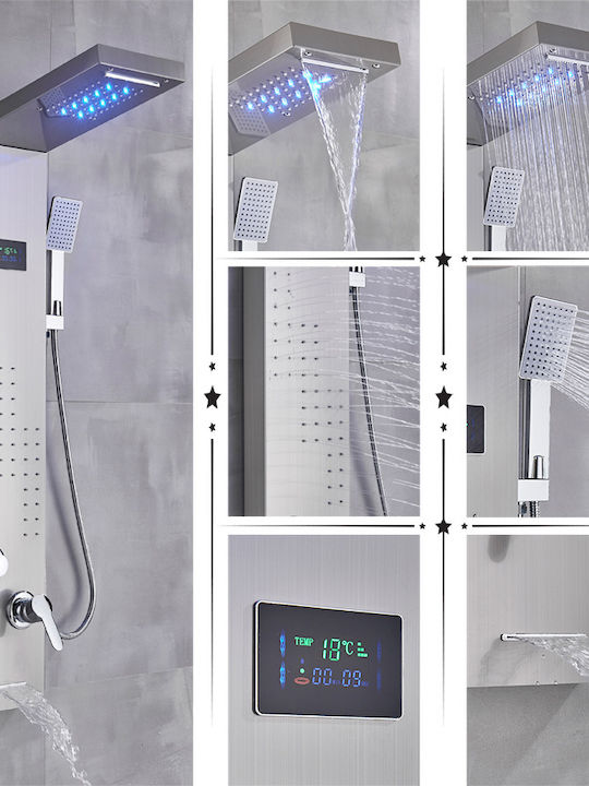 Hydro Massage Column Silver
