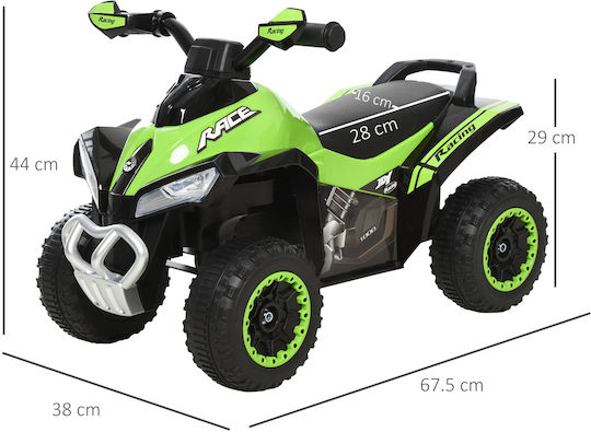 Kids Scooter Inspired Quad Electric Green